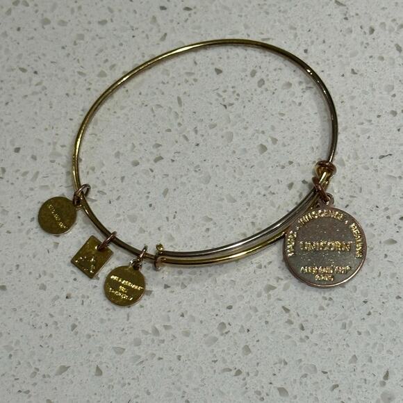 Alex & Ani Unicorn Charm Bangle Bracelet - Picture 3 of 10